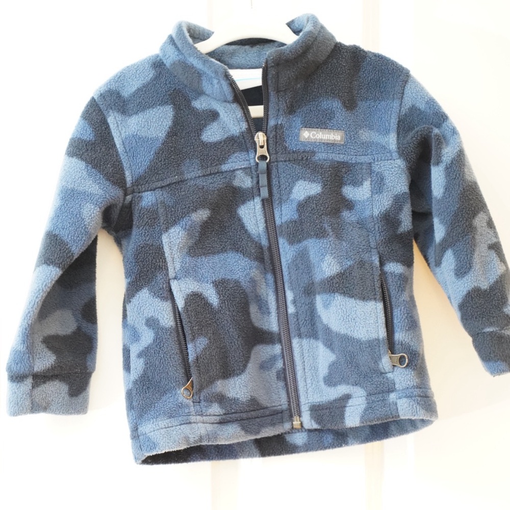 Columbia Blue Camo Kids Jacket